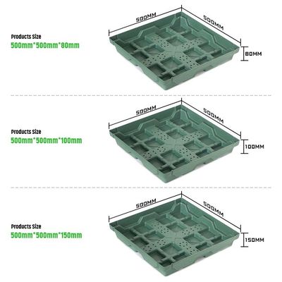 Square Plastic Garden Flower Pot Planter with Hdpe Material and Not Coated Finish