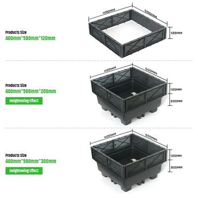 Support Room Space Selection Plastic Plant Tray for Home Garden Flower Pot and Planter
