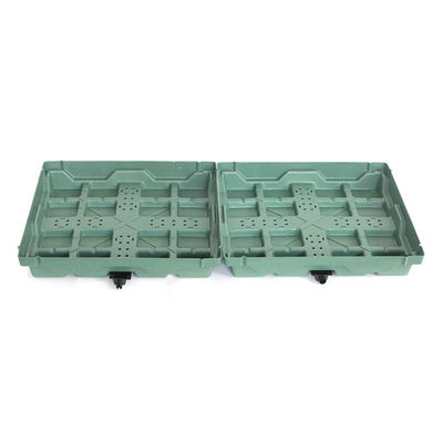 Square Plastic Garden Flower Pot Planter with Hdpe Material and Not Coated Finish