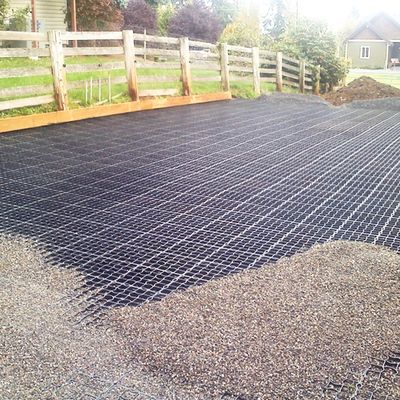 Park Gravel Pavers Ground Stabilization Plastic Grid for 9 Quantity per square meter