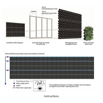 Vertical Garden Flower Pot Planter Set Propagator Kits for Everyday Vertical Planting