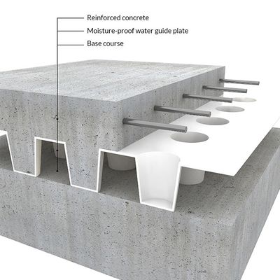 1.5mm Cup Height Modern Design Green House Roof Drainage Membrane Sheet Drain Board