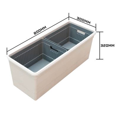 Outdoor Planting Made Hassle-Free with Self Watering Rectangular Extra Large Pot