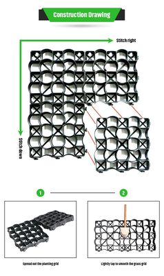 Customized Gravel Driveway Ground Reinforcement Grass Grid with Modern Style Design