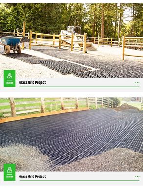Customized Gravel Driveway Ground Reinforcement Grass Grid with Modern Style Design