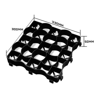 Ground Stabilization Plastic Grid for Strengthening Soil 4 Quantity per Square Meter