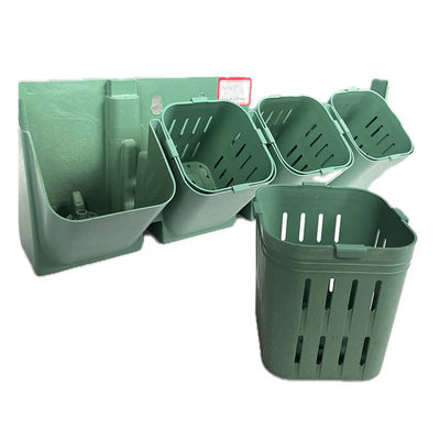 Hanging Plastic Flower Pots for Vertical Greening in Gardens 40 Pots per Square Meter