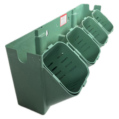 Vertical Green Black PP Plastic Flower Pot for Stacking Used With Flower/Green Plant
