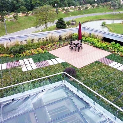 Modular Green Roof Tray for Planting Systems using PP Plastic Material without Coating