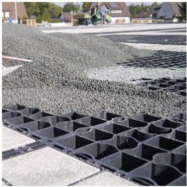 330*330*50MM HDPE Porous Grass Pavers Plastic Grass Grids for Driveway Parking Lot