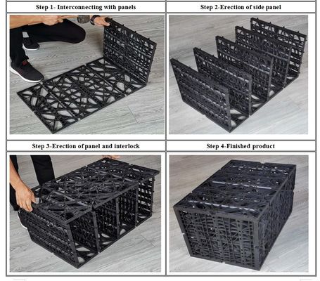 Smart Stormwater Modules Plug-in Soakaway Crate with 117L Water Storage Capacity